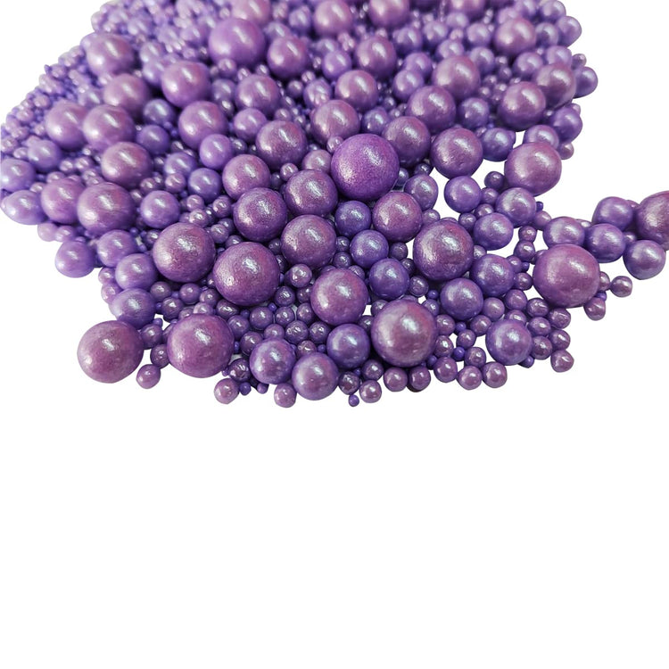Edible Purple Sugar Pearls Candy Sprinkles 120G (4.23 Ounce)