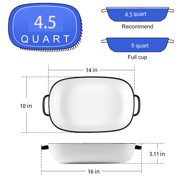 4.5 Quart Ceramic Baking Dish