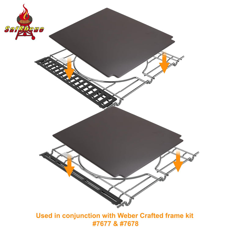 7671 Crafted Glazed Baking Stone for Weber Genesis