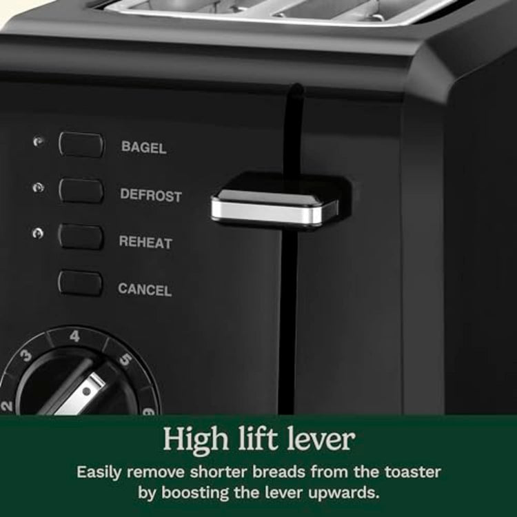 Cuisinart CPT-122BK 2-Slice Compact Plastic Toaster, Black
