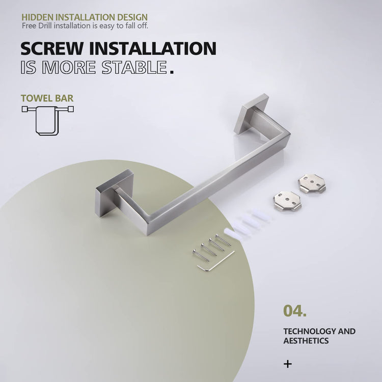 12 Inch Single Towel Bar