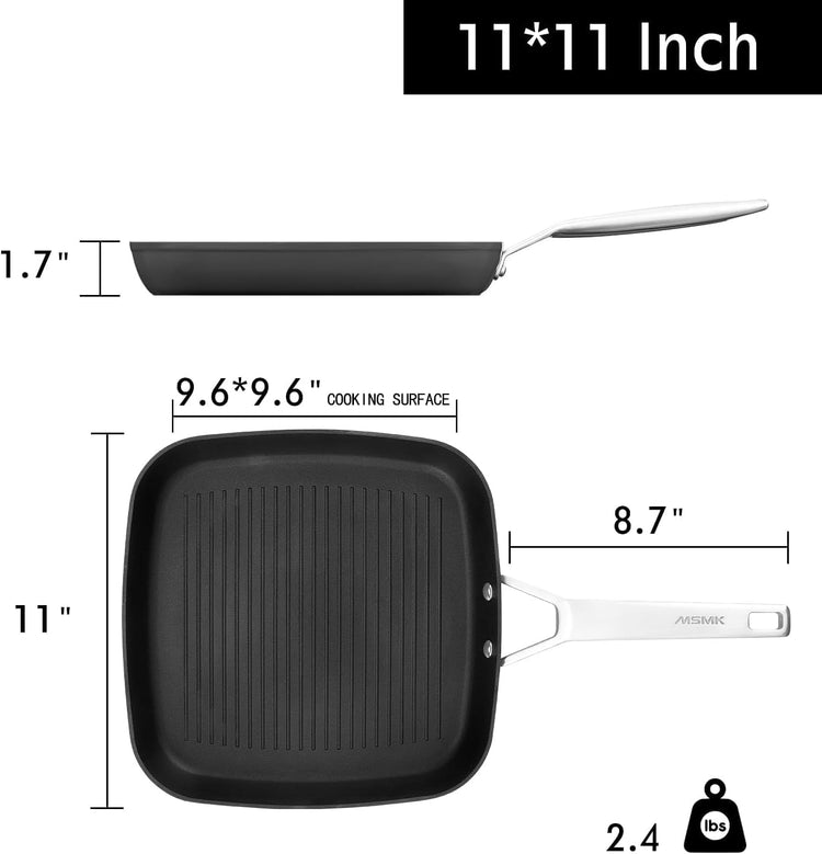 11 Inch Nonstick Square Grill Pan