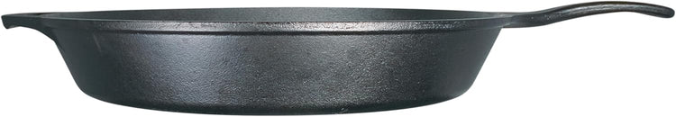 Lodge 15 Inch Cast Iron Pre-Seasoned Skillet – Signature Teardrop Handle - Use in the Oven, on the Stove, on the Grill, or Over a Campfire, Black - Nestoria