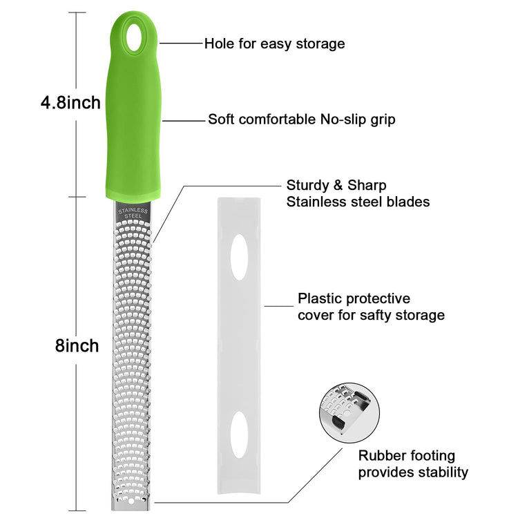 8 Inch Lemon Zester & Cheese Grater