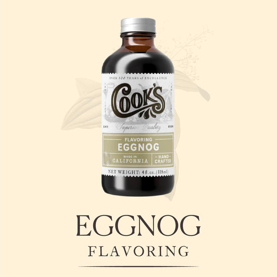 Cook's, Eggnog Flavoring, for Making Eggnog, Baking, Ice Cream, Custard, Cheesecake, and Cookies, 4 oz - Nestoria
