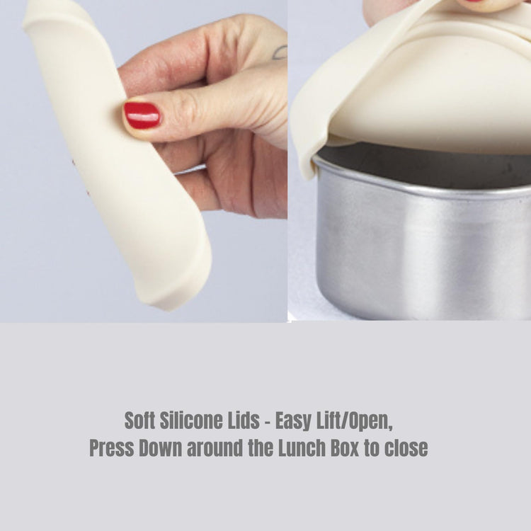Flexibento Leak proof Stainless Steel Lunch Box Containers