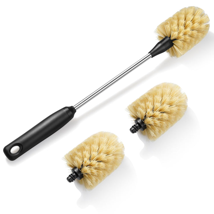 Bottle Cleaning Brush with 2 Replaceable Heads