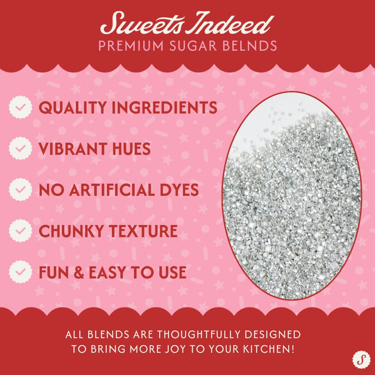 Silver Decorating Sugar (5.11 Ounce)