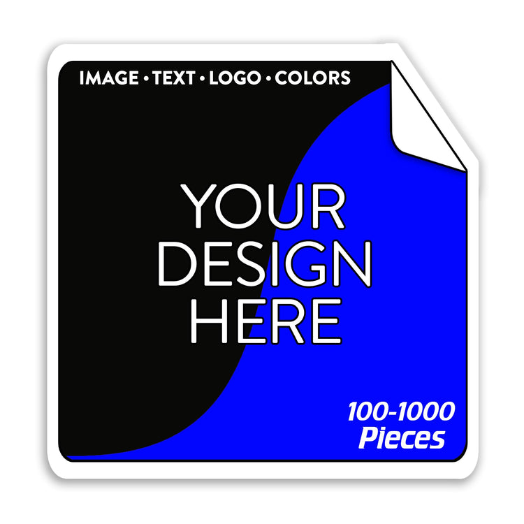Custom Vinyl Stickers Your Image (100 Count)