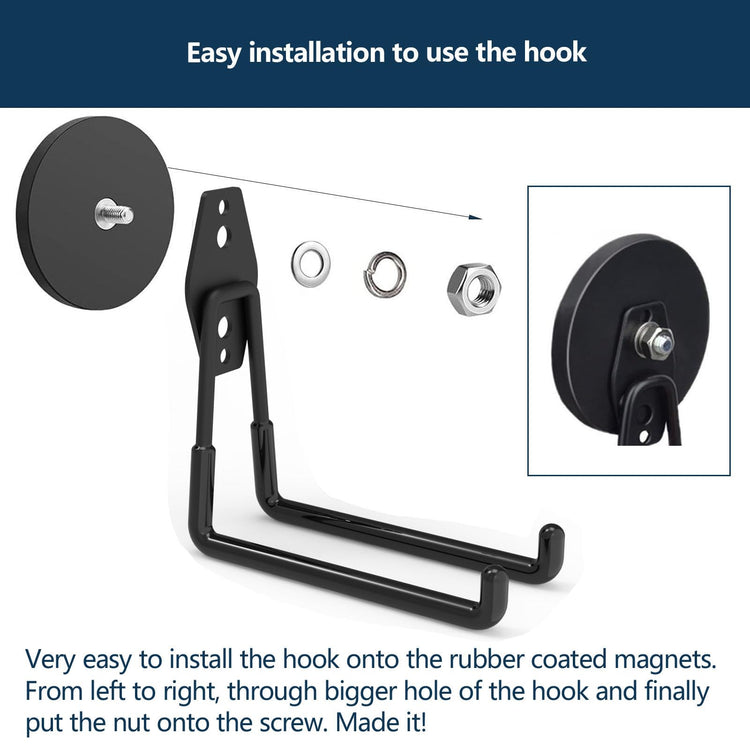 Strong Magnetic Garage Hook (2 Count)