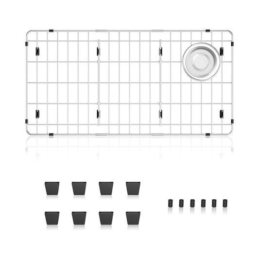 28-1/4" x 14-1/4" x 1-1/4" Stainless Steel Sink Rack for Bottom of Sink