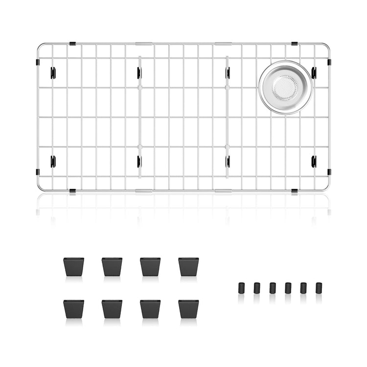 28-1/4" x 14-1/4" x 1-1/4" Stainless Steel Sink Rack for Bottom of Sink
