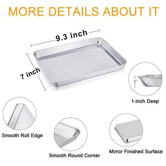 Toaster Oven Tray and Rack Set (2 Count)