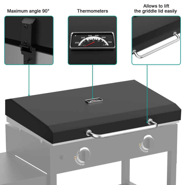 Upgraded Hinged Lid for Blackstone 28" Griddle