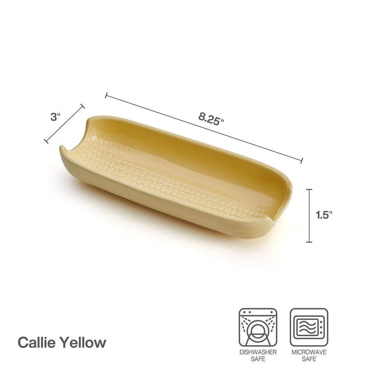 Callie Yellow Corn Dishes Set of 4 (4 Count)