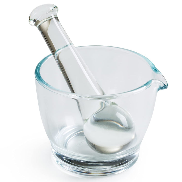 8oz Glass Mortar and Pestle Bowl