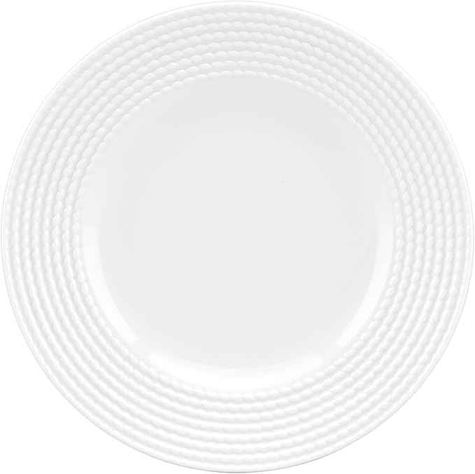Kate Spade New York Wickford Accent Plate, 1.15 LB, White