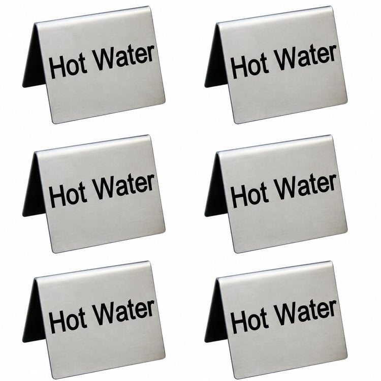 Stainless Steel Table Tent Sign (6 Count)