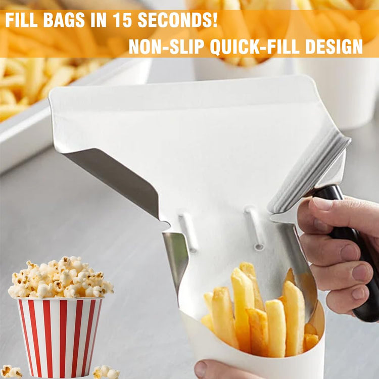 Stainless Steel French Fry & Popcorn Scoop