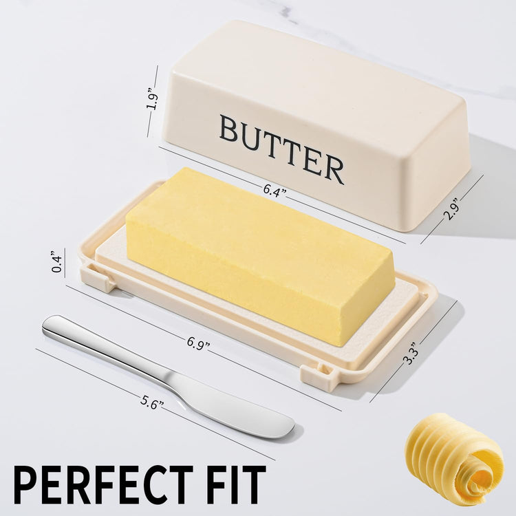 Butter Holder With Lid And Knife