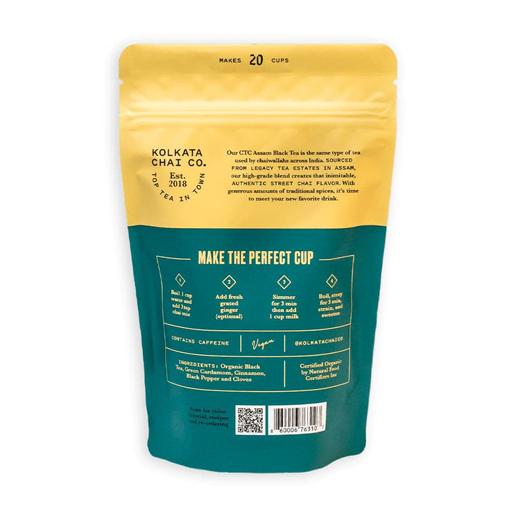 Kolkata Chai Signature Masala Chai & Rose Chai Combo Pack (8.46 Ounce)