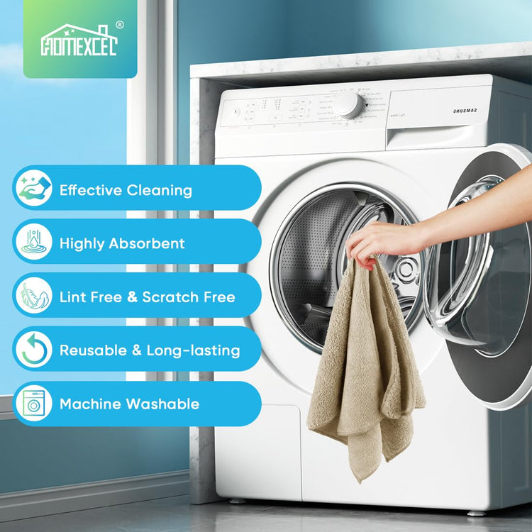 Brown Microfiber Cleaning Cloth (12 Count)