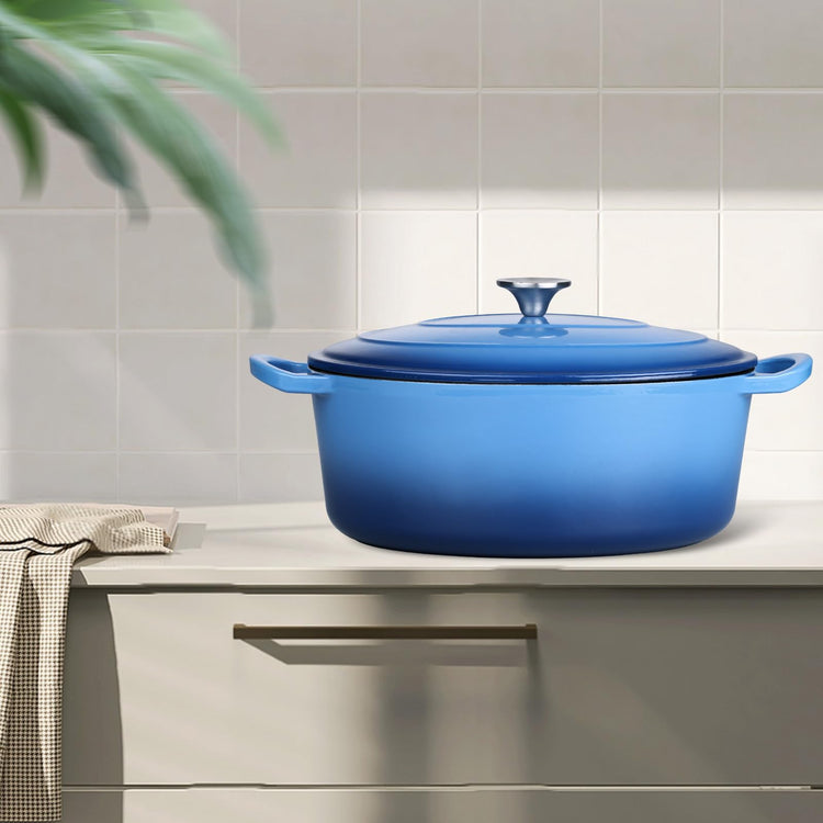 7 Quart Oval Dutch Oven with Lid