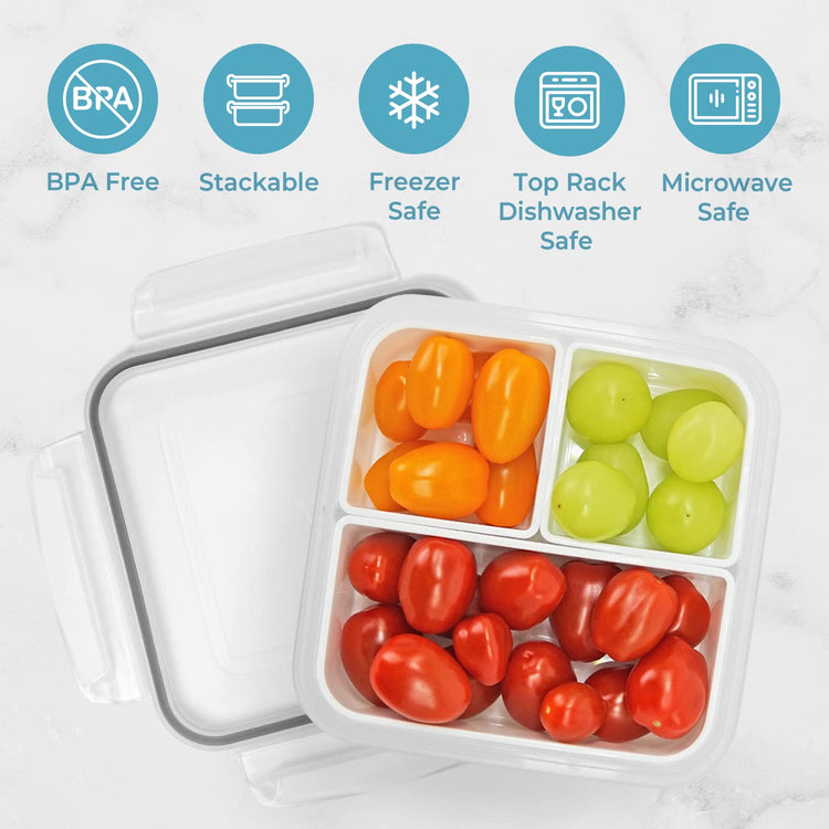 3 Compartment Snack Container