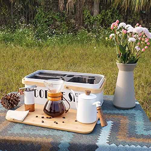 Pour Over Coffee Maker Set Pour Over Coffee Dripper Manual Coffee Mill Grinder glass pour over coffee maker