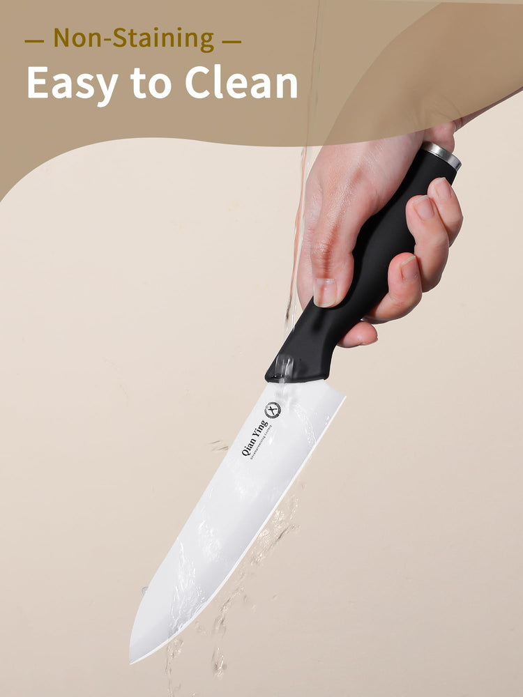 Ceramic Knife Set for Kitchen with Sheath (9 Count)