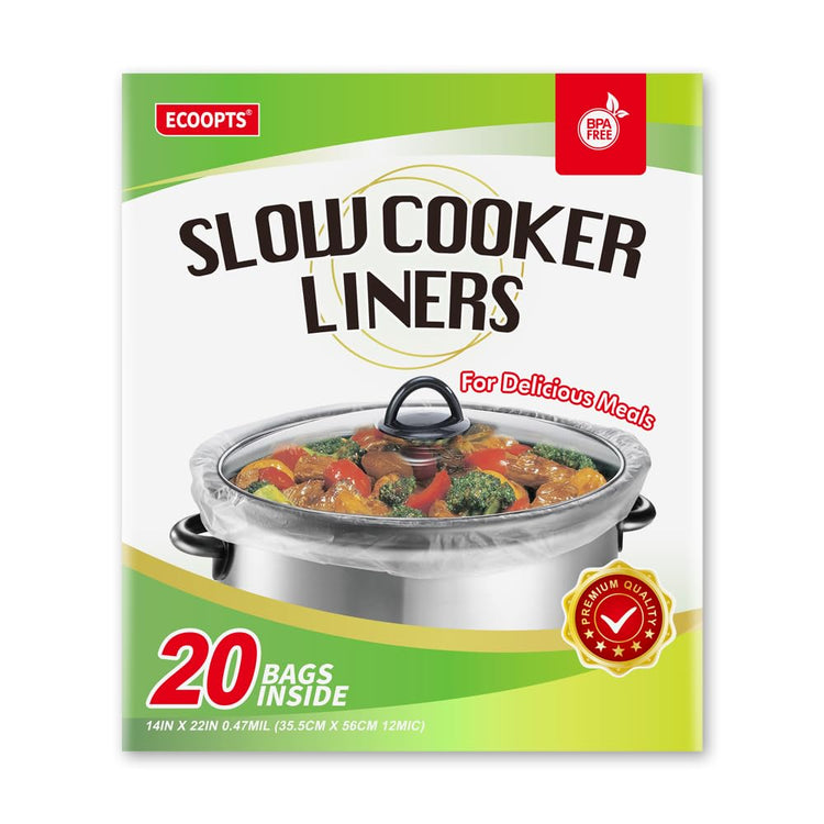 20 Count Disposable Slow Cooker Liners and Cooking Bags