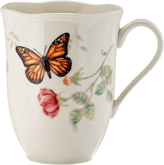 Lenox Dinnerware Set, Butterfly Meadow 18-Piece Set, Service For 6, White Porcelain, Butterfly And Flower Designs, Plates And Bowls Sets, Dishwasher Safe, Home & Kitchen (18 Pieces, Assorted)