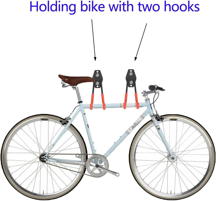 Magnetic Garage Hook, Heavy Duty Garage Storage Magnetic Hooks Steel Tool Hangers for Garage Wall Utility Magnet Hooks and Hangers Indoor & Outdoor Hanging Garden Tools (2 Pack)