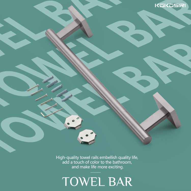 Towel Holder 12 Inch Bathroom Hand Towel Bar for Bath Kitchen Toilet Brushed Nickel Stainless Steel B4005BR