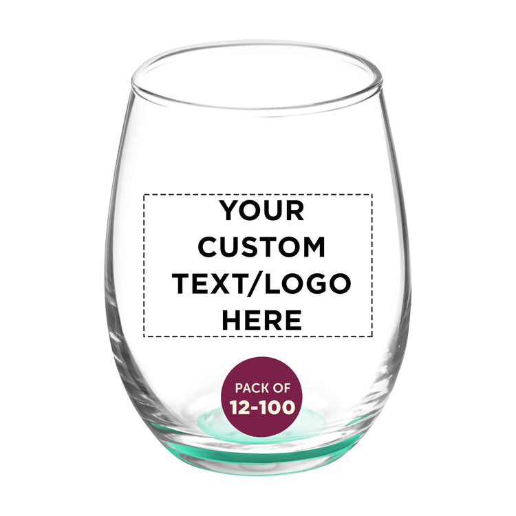 Custom Stemless Wine Glasses by ARC 5.5 oz Set of 12 (100 Count)