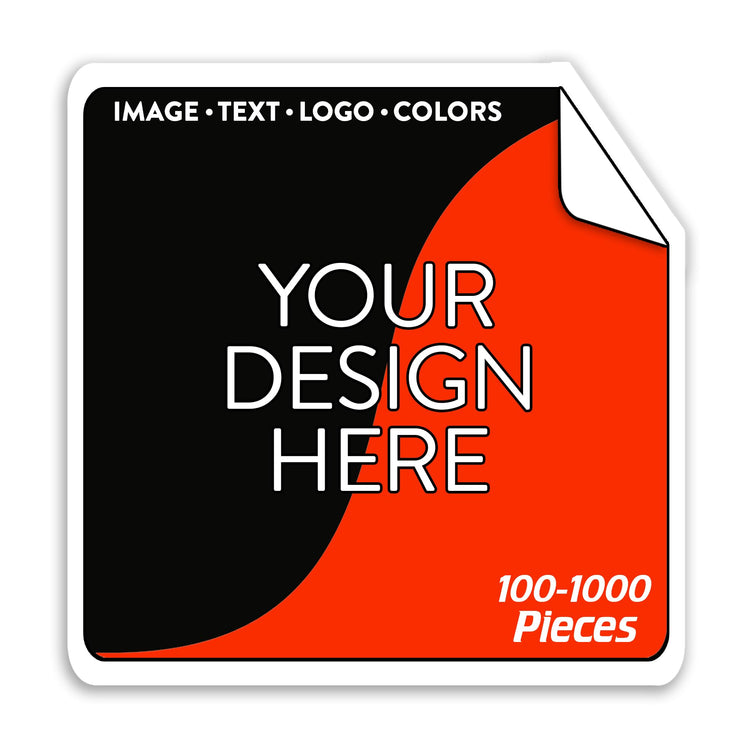 Custom Vinyl Stickers Your Image (100 Count)