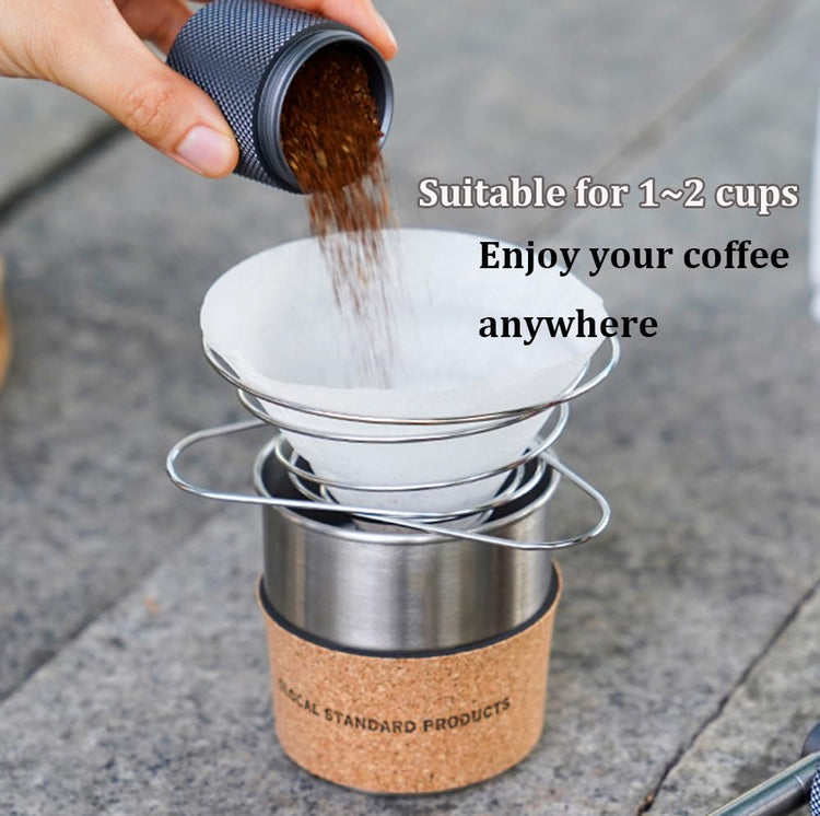 Collapsible Pour Over Coffee Dripper Stainless Steel