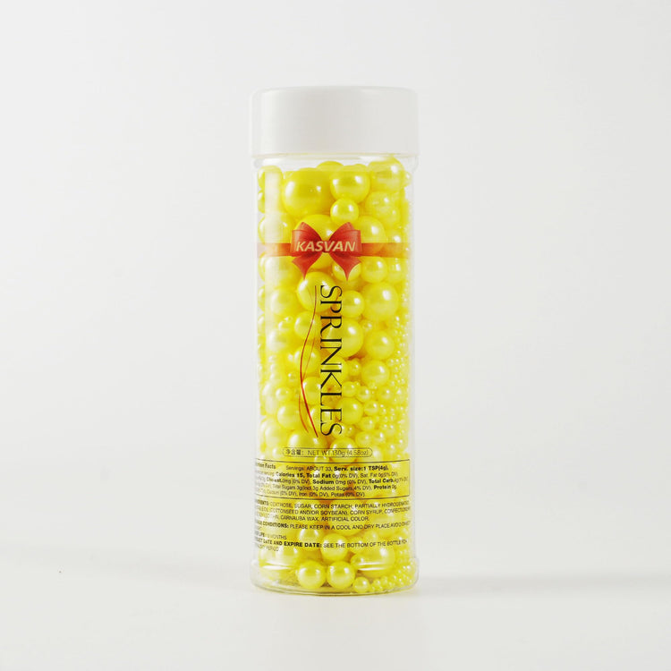 Yellow Pearl Sugar Sprinkles (4.58 Ounce)