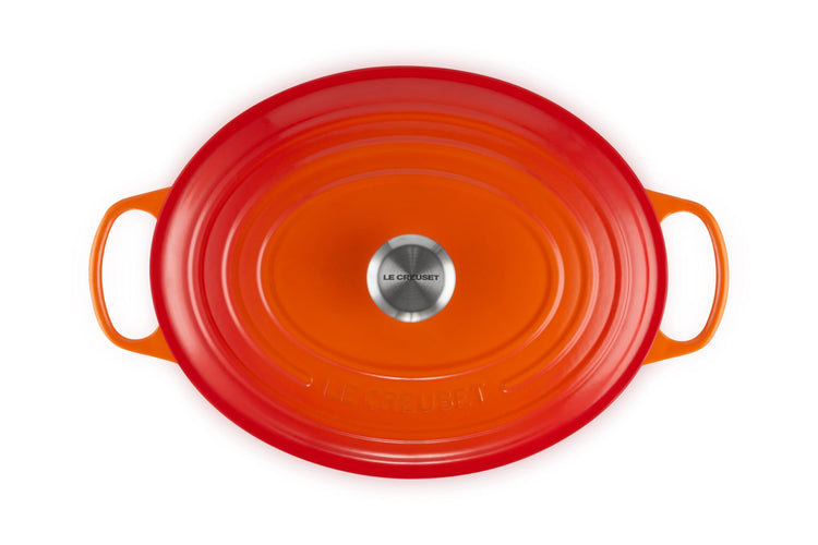 Enameled Cast Iron Oval Dutch Oven