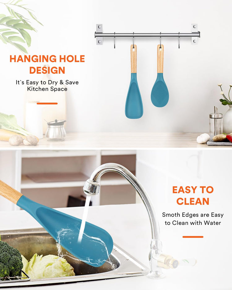 Cooking Spoon and Rice Scooper for Nonstick Cookware