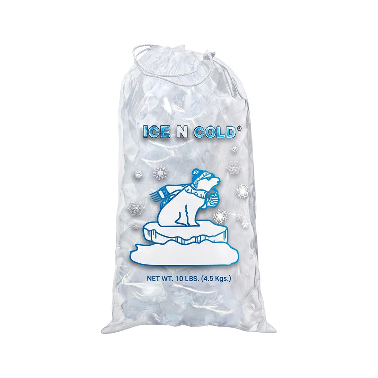 10lb (500 ct) Ice Bags with Cotton String 41 Micron Commercial & Food Grade LDPE, BPA-Free, Freezer Safe Plastic, 11" x 19" Bolsas Hielo, Bolsas Para Hielo, Ice Cube Machine Storage Bag (500 Count)
