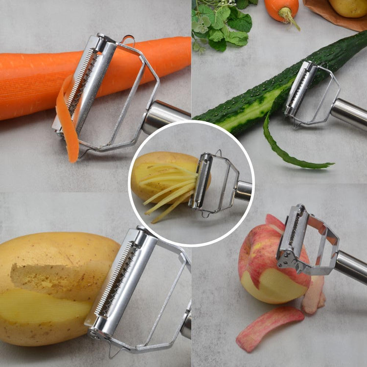 3-in-1 Multi-Peeler Potato Masher Set 2-Piece Kitchen Tools for Peeler
