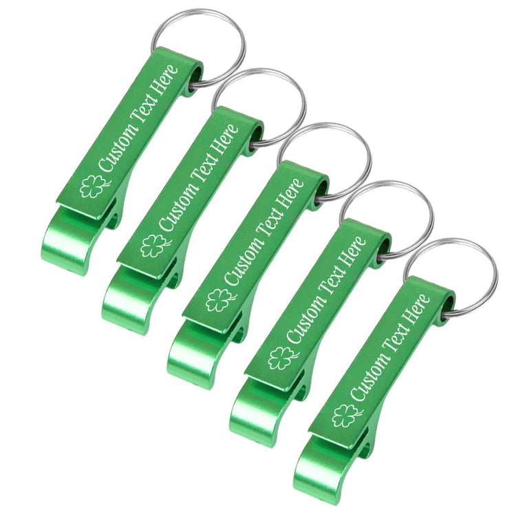 5PCS Personalized Bottle Opener Keychain Bulk Custom Beer Bottle Opener with Logo Text Engraved Wedding Bottle Opener Favors Customized Gifts for Guests Baby Shower Birthday Party