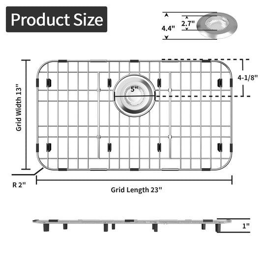 23'' x 13'' Stainless Steel Sink Grid