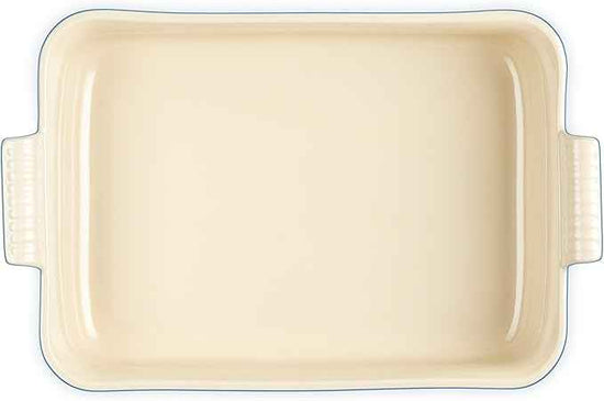Le Creuset Stoneware Heritage Deep Rectangular Lasagna Dish, 6.75 qt., Oyster