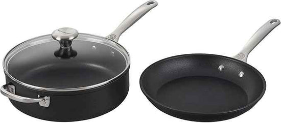 Le Creuset Toughened Nonstick PRO Cookware Set, 3 pc. (10" Fry Pan, 4.25 qt. Saute Pan with Lid)