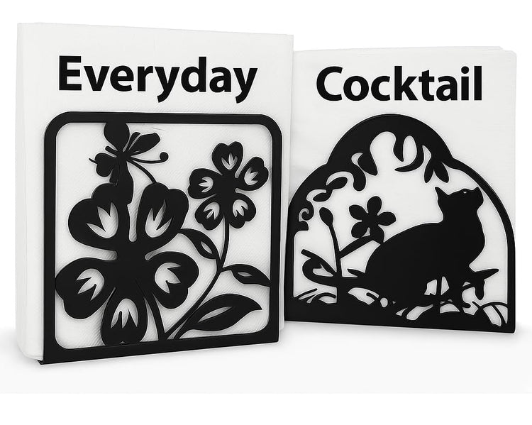Decorative Metal Napkin Holder Set (2 Count)