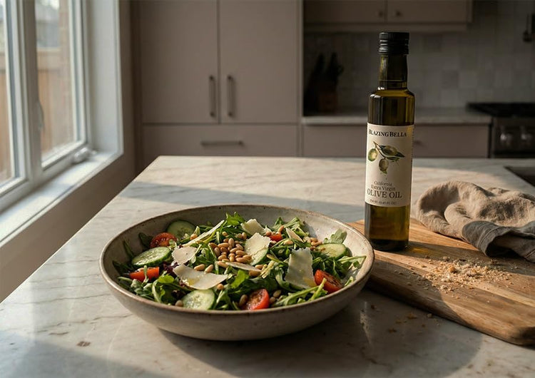 Organic Cold Pressed Extra Virgin Olive Oil from California (8.45 Fl Oz)