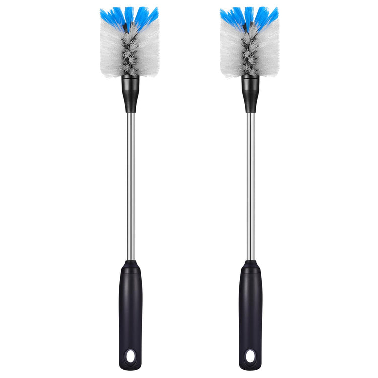 Stainless Steel Bottle Brush with Replaceable Head (2 Count)