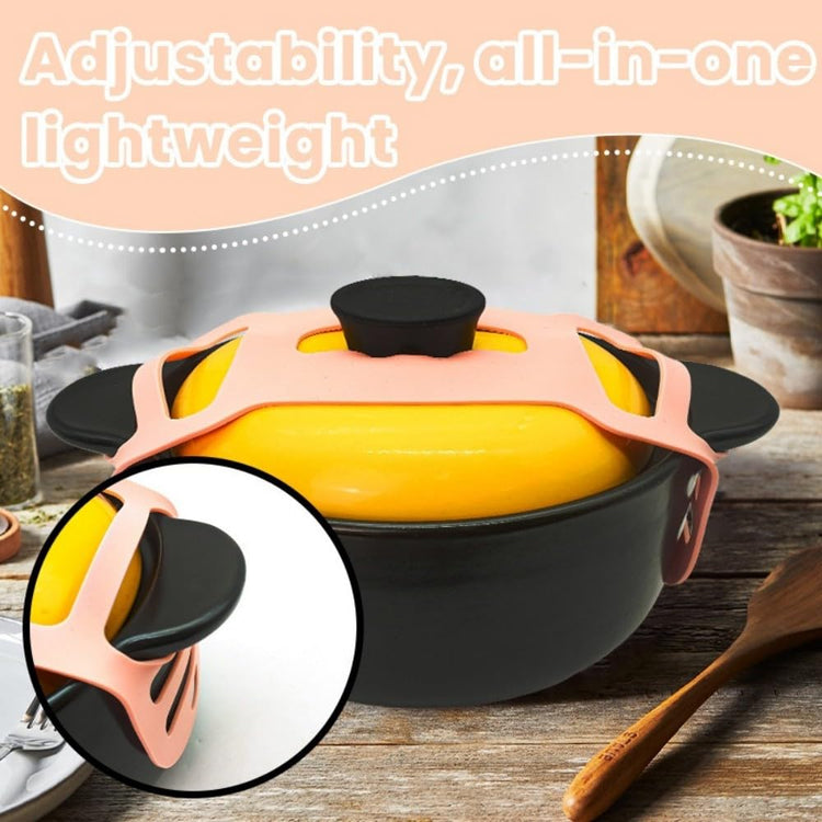 Silicone Lid Lock Strap for Crockpot Slow Cooker (2 Count)
